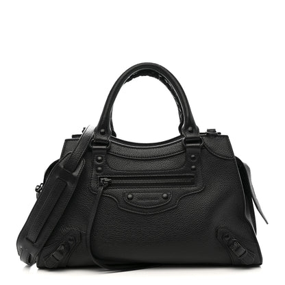 Balenciaga Grained Calfskin Neo Classic Black Hardware S City Black 1 of 12