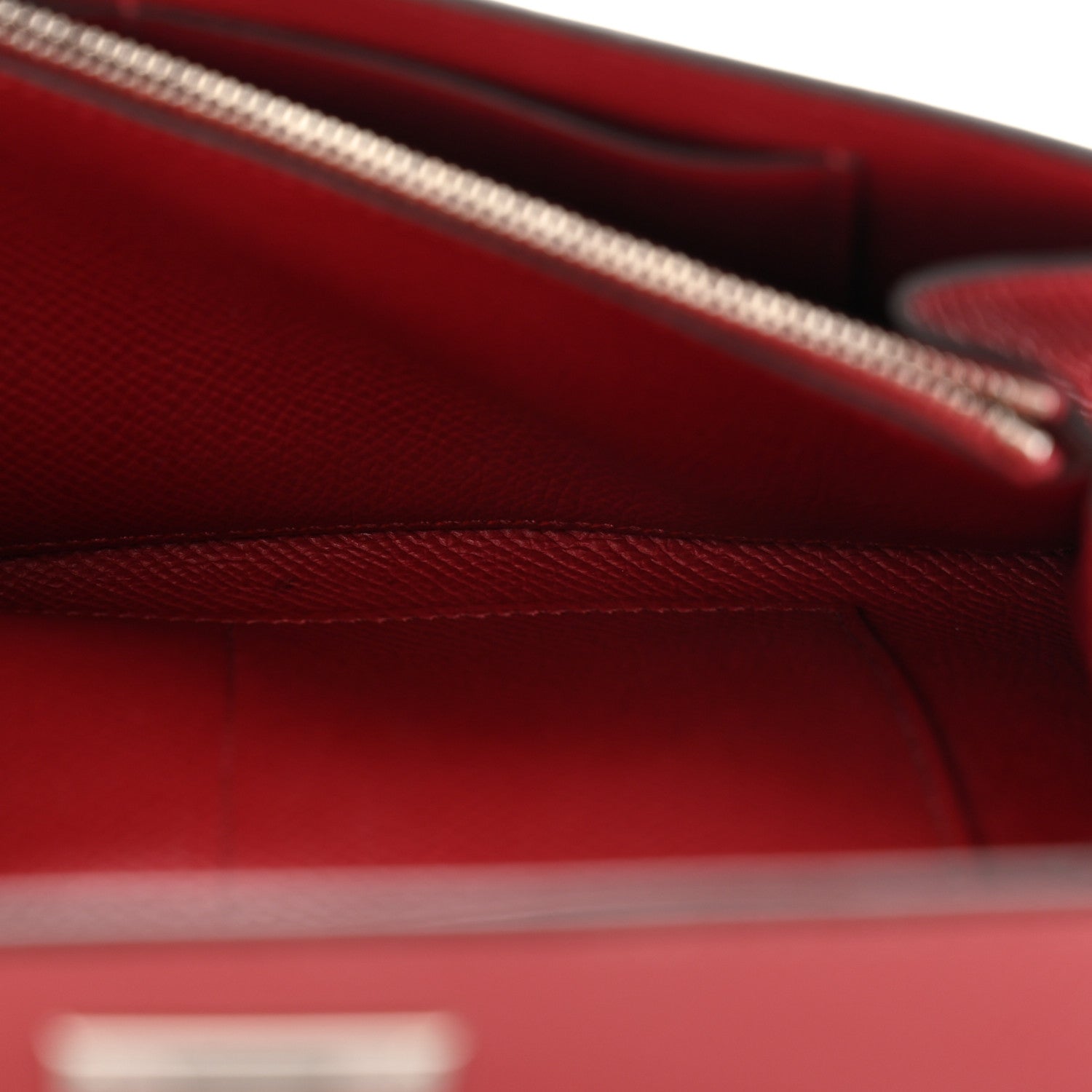 Hermes Epsom Kelly Wallet To Go Rouge Grenat 6 of 11