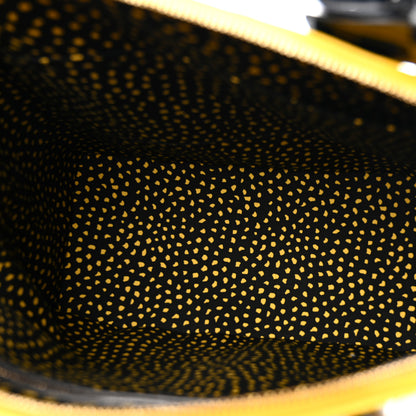 Louis Vuitton Vernis Kusama Infinity Dots Lockit MM Yellow 5 of 10