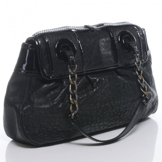 Fendi Nappa Patent B Bag Black 3 of 9