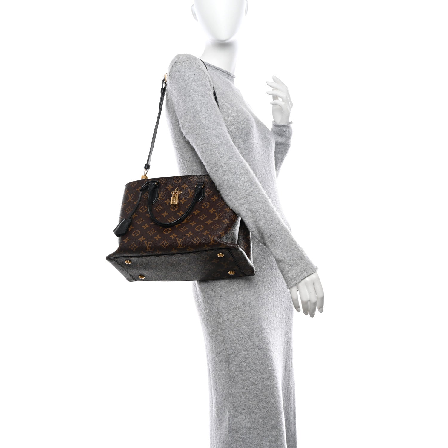 Louis Vuitton Monogram Flower Tote Black 2 of 16