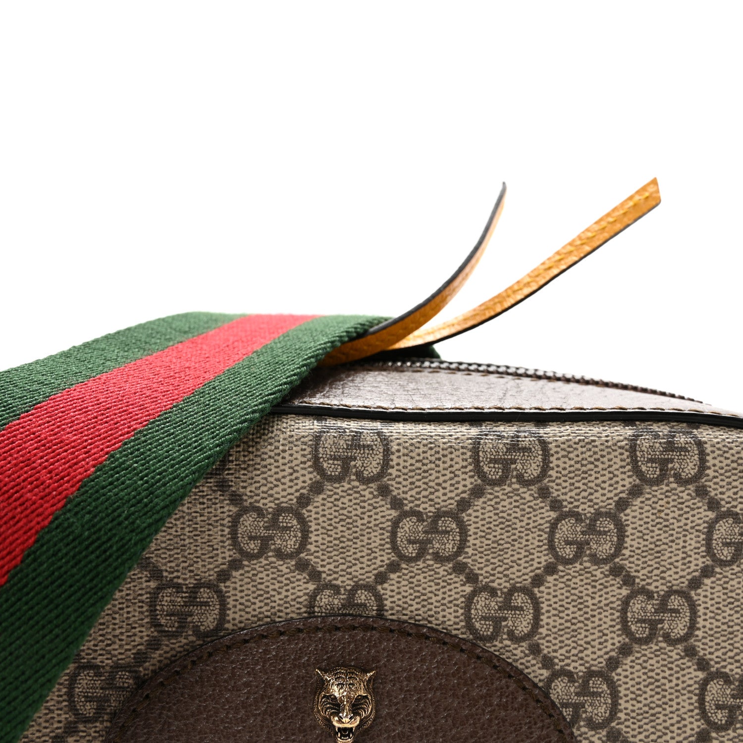 Gucci GG Supreme Monogram Web Neo Vintage Shoulder Bag Beige New Acero Crop 8 of 10