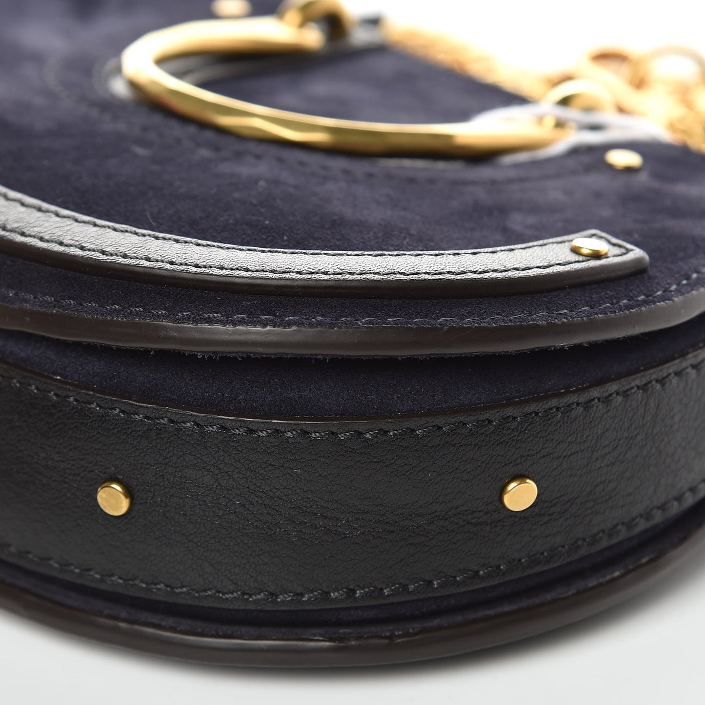Calfskin Suede Mini Pixie Signature Belt Bag Full Blue