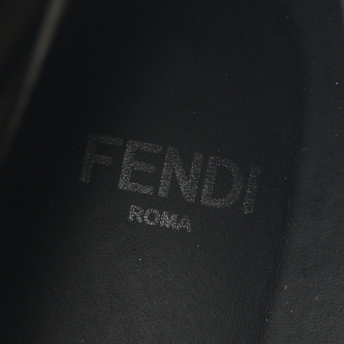 Fendi Calfskin Stretch Fabric FF Rockoko Biker Boots 41 Black Tobacco 8 of 8
