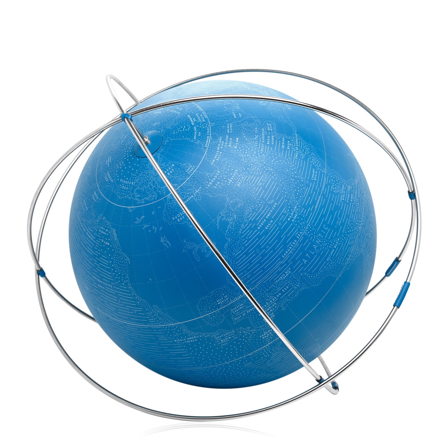 Hermes Swift Stainless Steel Reliefs Marins Nereus 24 Globe Bleu Hydra 2 of 5
