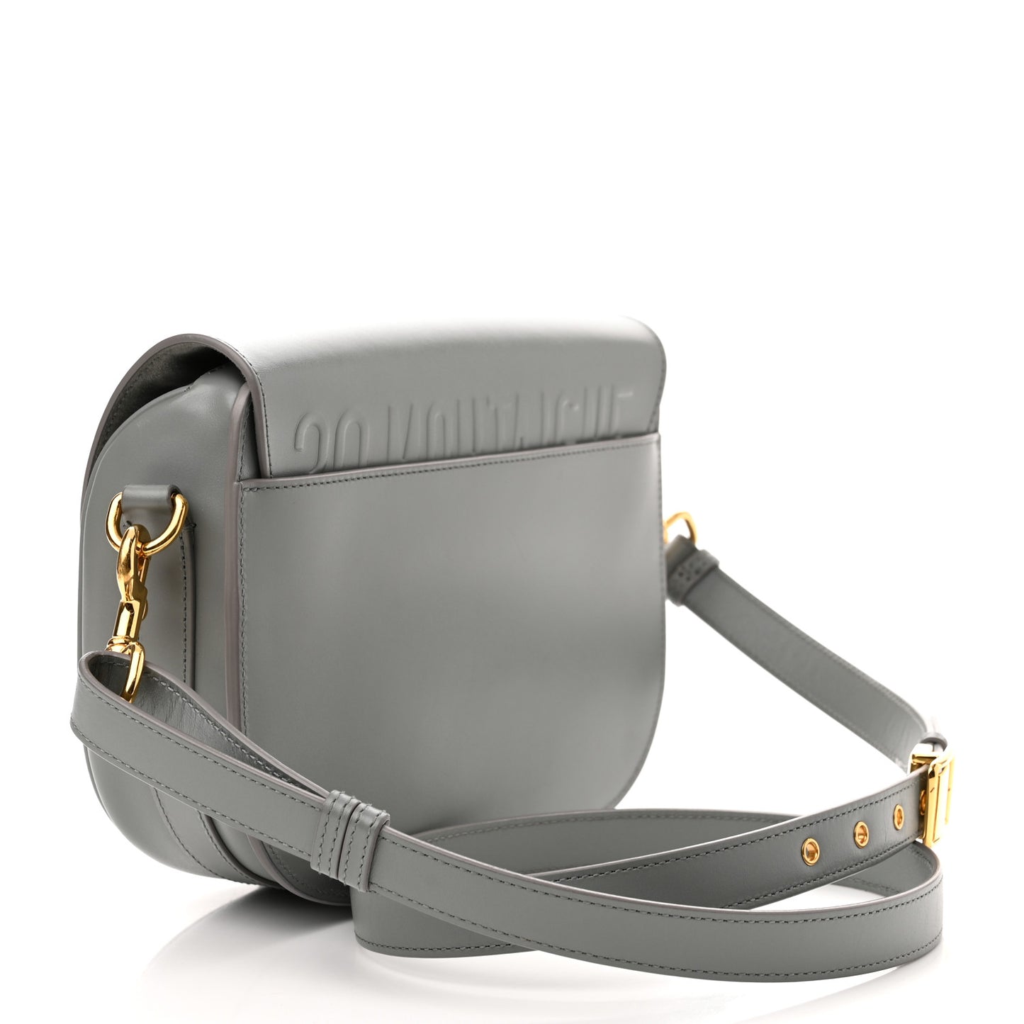 Box Calfskin Medium Bobby Flap Gray