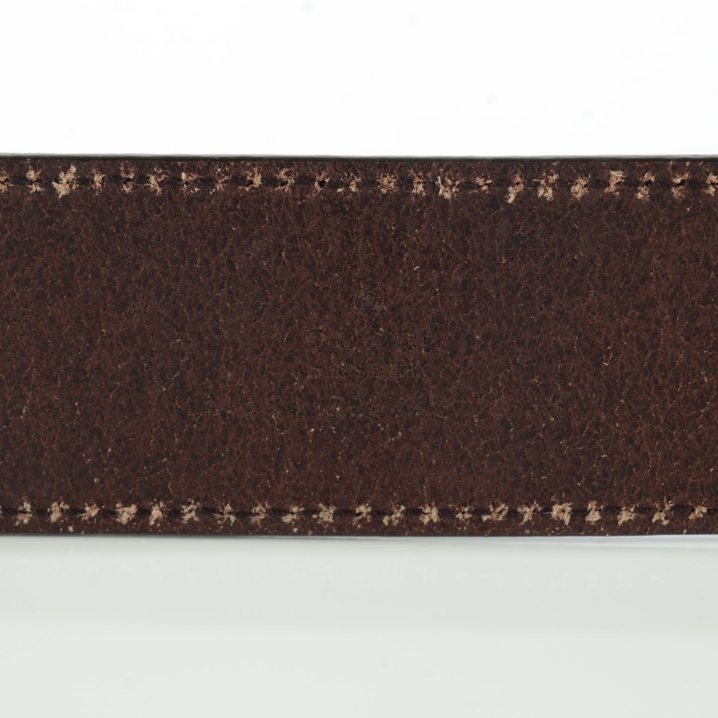 Calfskin Interlocking G Belt 75 30 Dark Brown