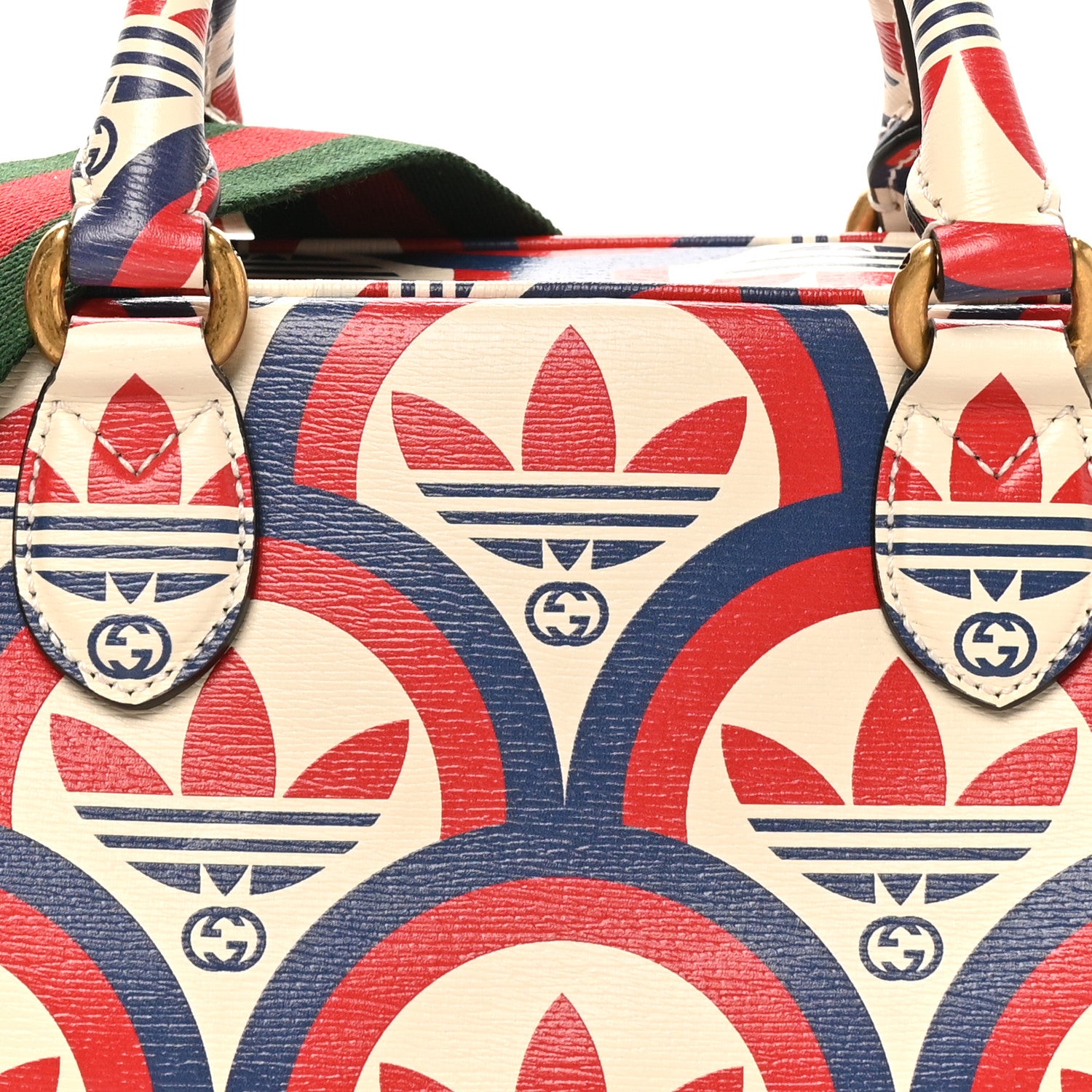 Gucci X ADIDAS Shangai Calfskin Web Trefoil Interlocking G Mini