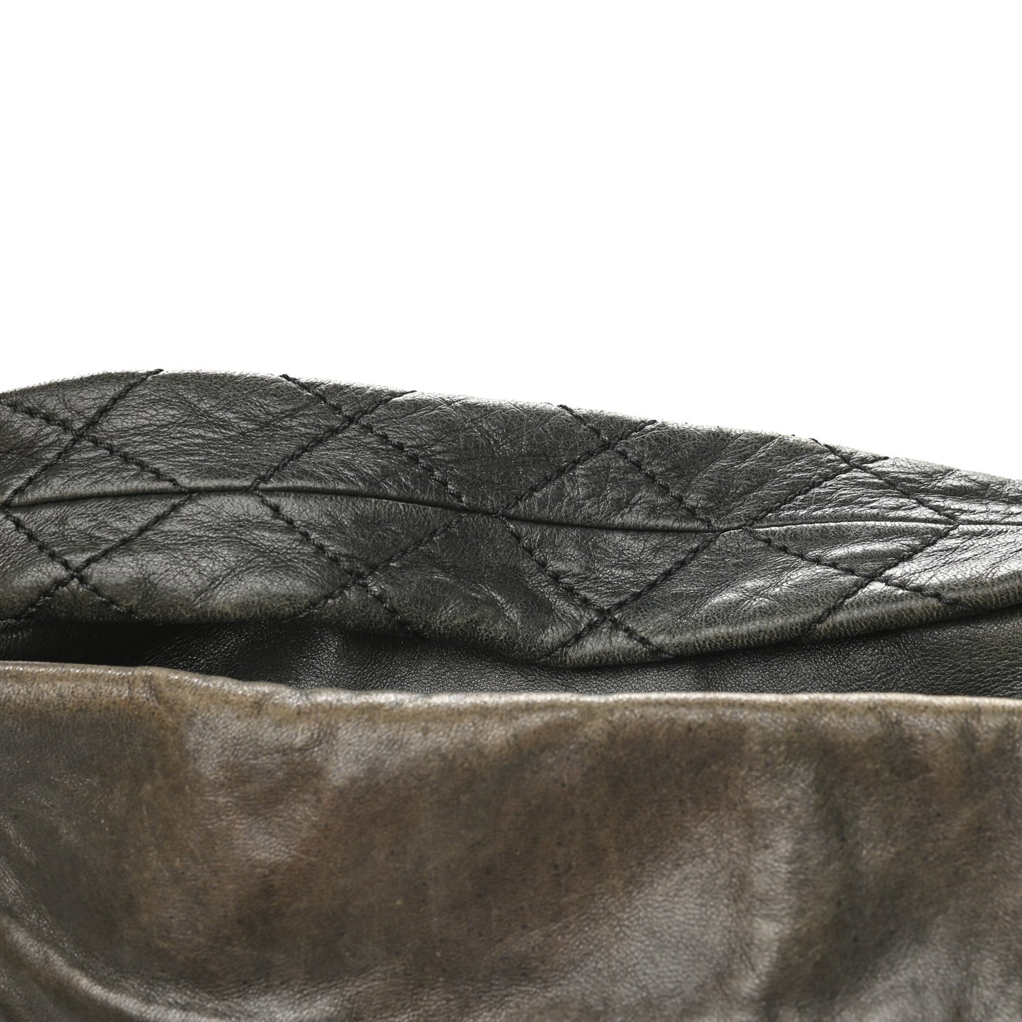 Lambskin Quilted Mademoiselle Hobo Black