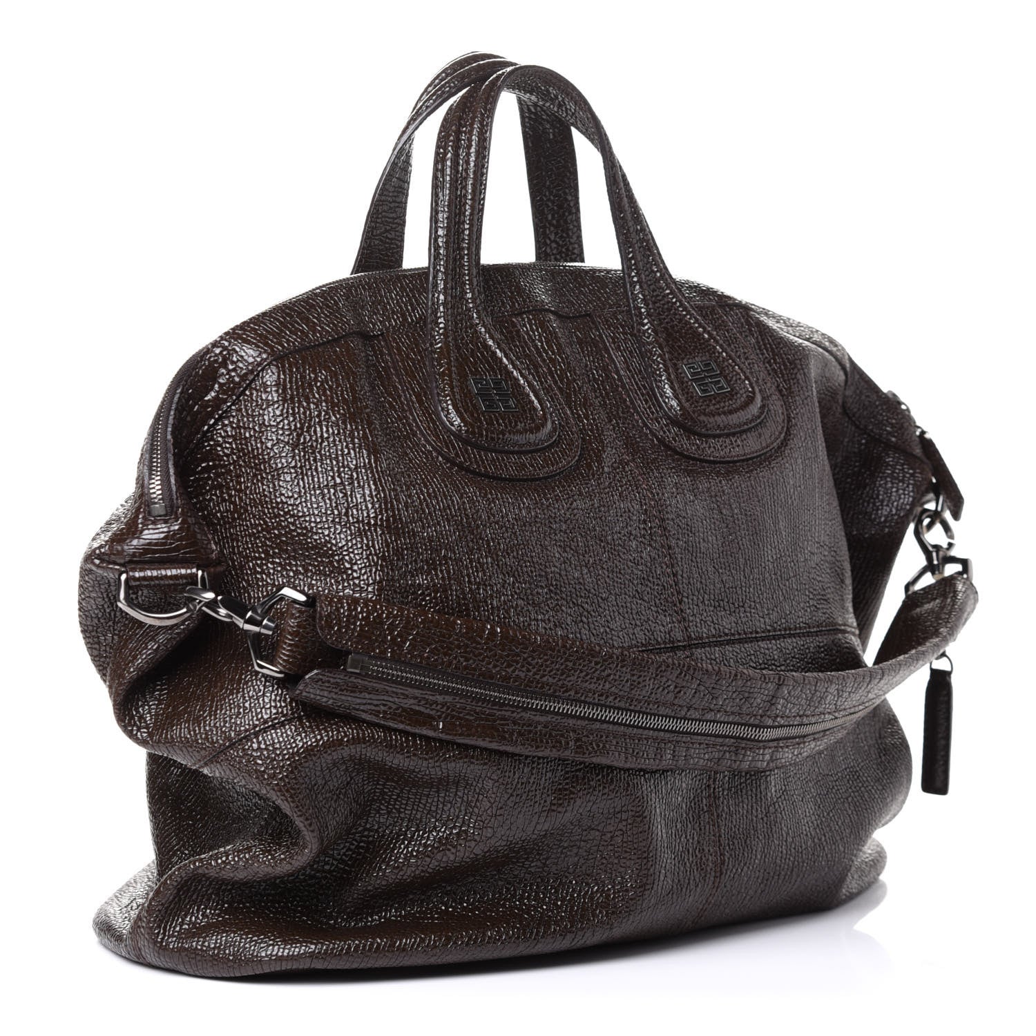 Givenchy Glazed Pebbled Calfskin Large Nightingale Brown 2 of 5