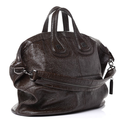 Givenchy Glazed Pebbled Calfskin Large Nightingale Brown 2 of 5