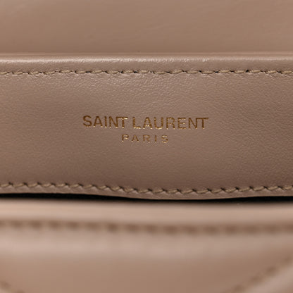 Saint Laurent Calfskin Y Quilted Monogram Toy Loulou Crossbody Bag Marble Pink 6 of 12