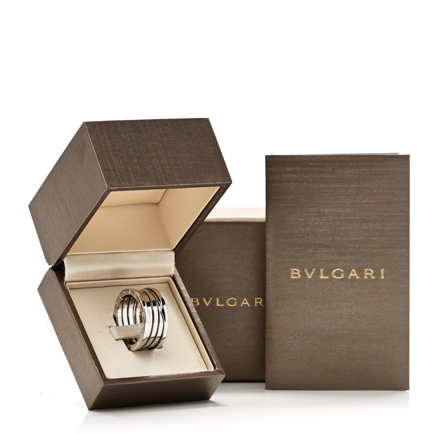 Bulgari 18K White Gold B.Zero1 Four-Band Ring 65 11 6 of 6