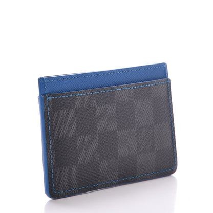 Louis Vuitton Damier Graphite Card Holder Blue 3 of 8