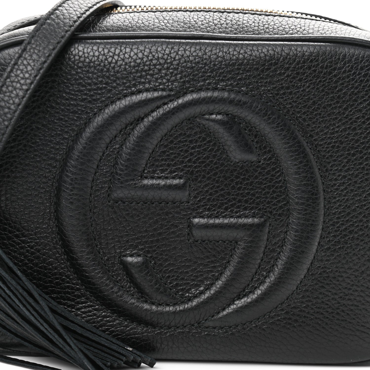 Gucci Pebbled Calfskin Small Soho Disco Bag Black 8 of 11