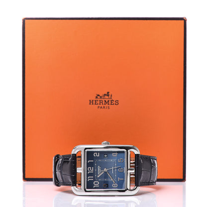 Hermes Stainless Steel Alligator 36mm Cape Cod Automatic Watch Bleu Saphir 11 of 11