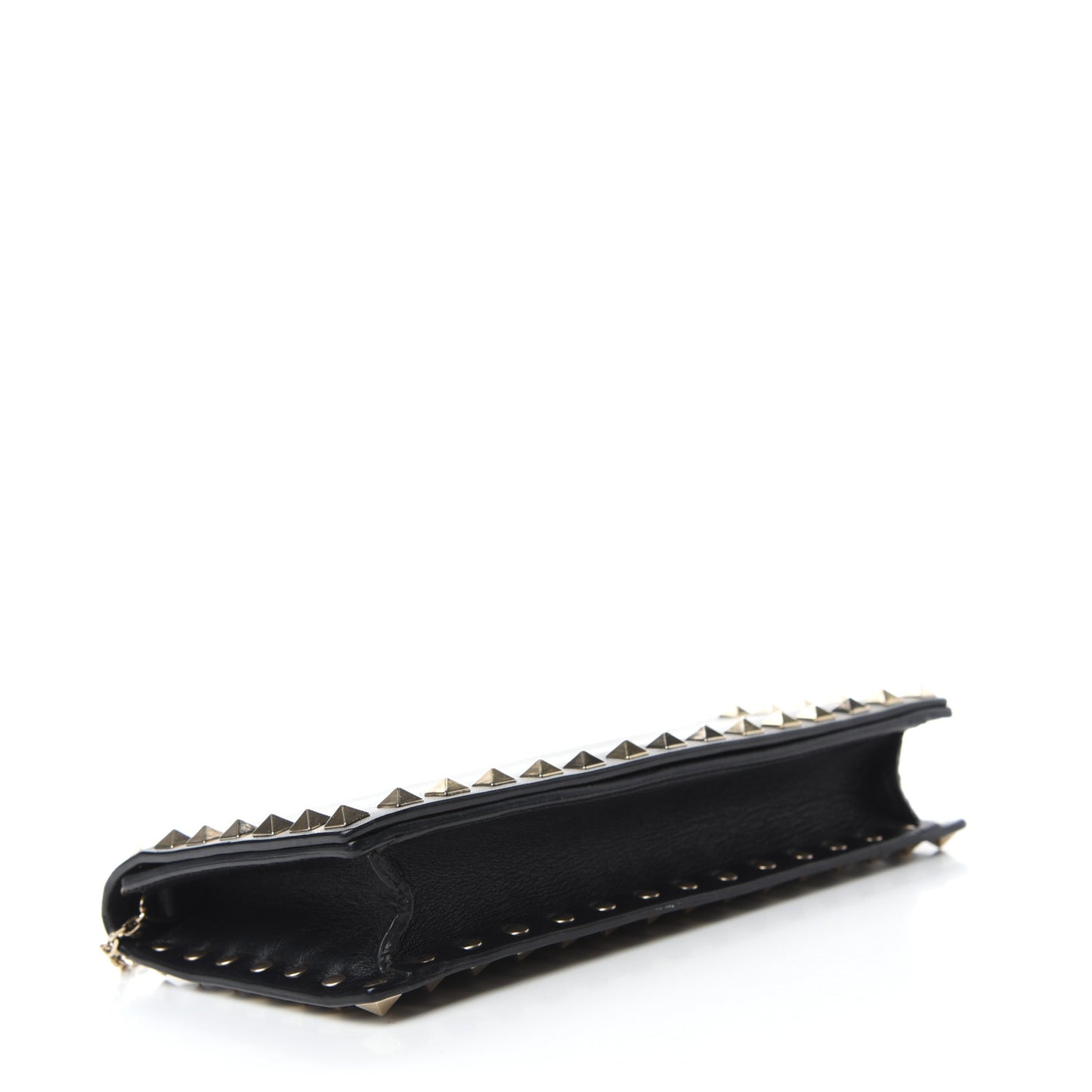 Vitello Chain Crossbody Bag Black
