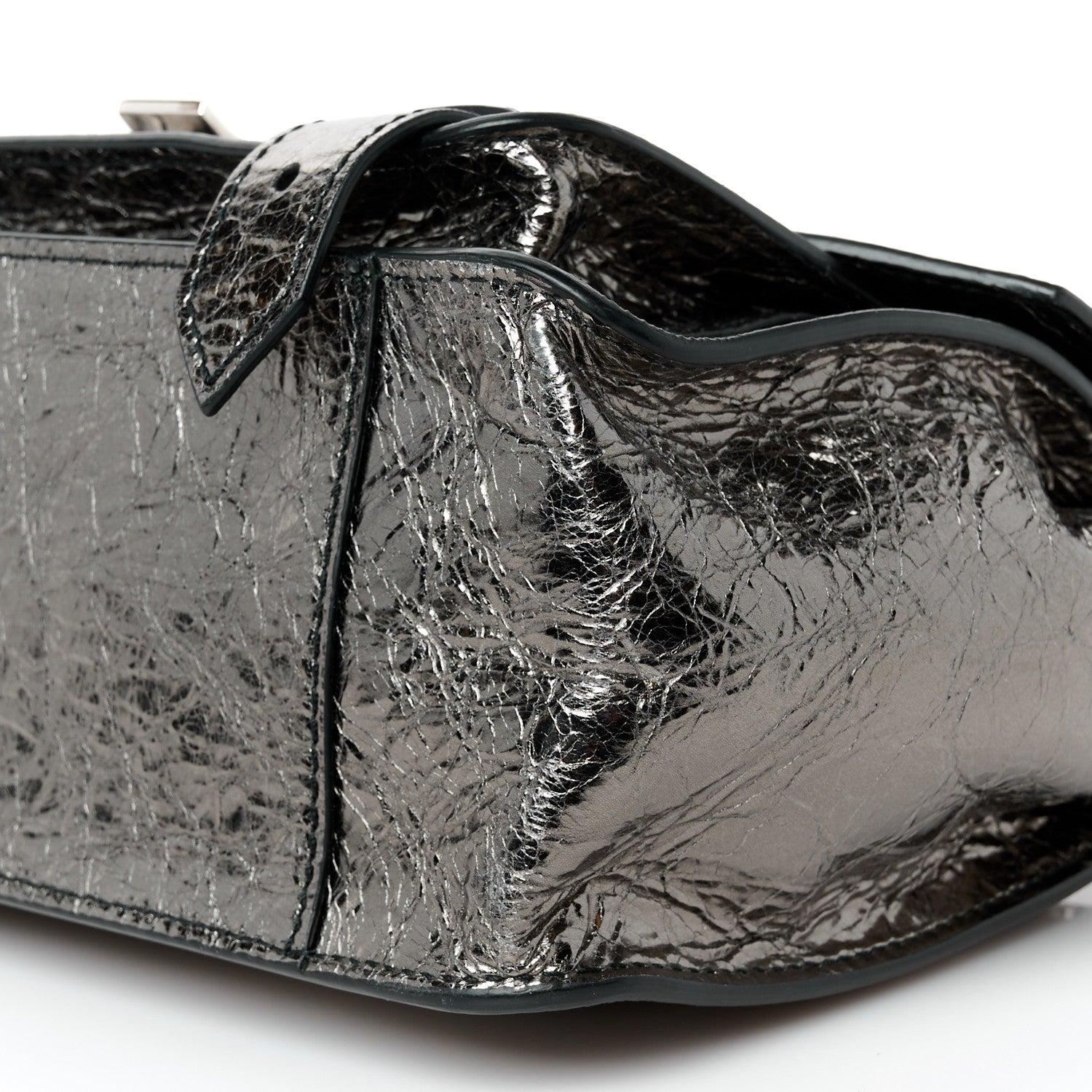 Proenza Schouler Metallic Lambskin Tiny PS1 Satchel Silver 11 of 11