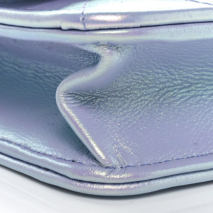 Chanel Iridescent Calfskin Quilted Chanel 19 Wallet On Chain WOC Light Purple 9 of 11