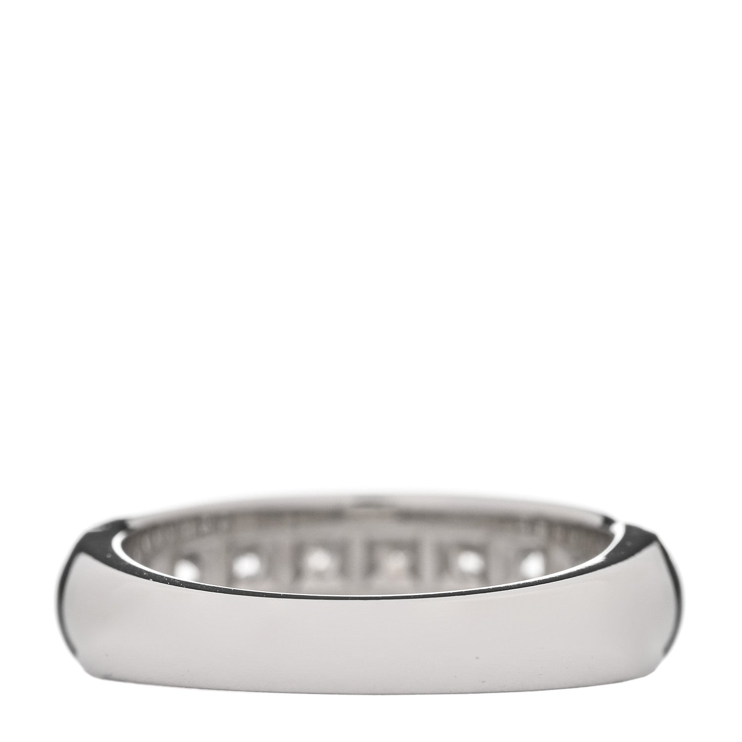 Tiffany Platinum Diamond Princess Lucida Half Circle Wedding Band Ring 50 5.5 3 of 6