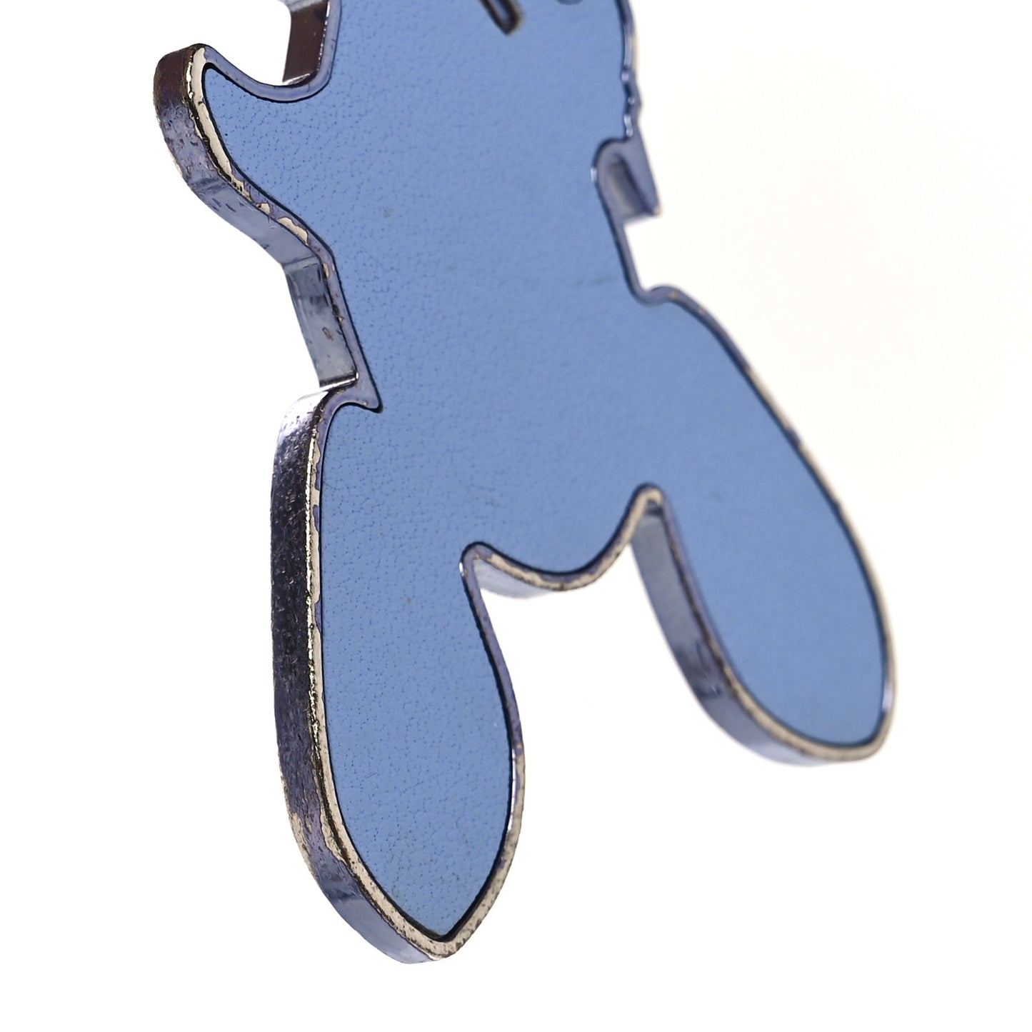 Calfskin Jeff Koons Masters LV Rabbit Bag Charm Key Ring Blue