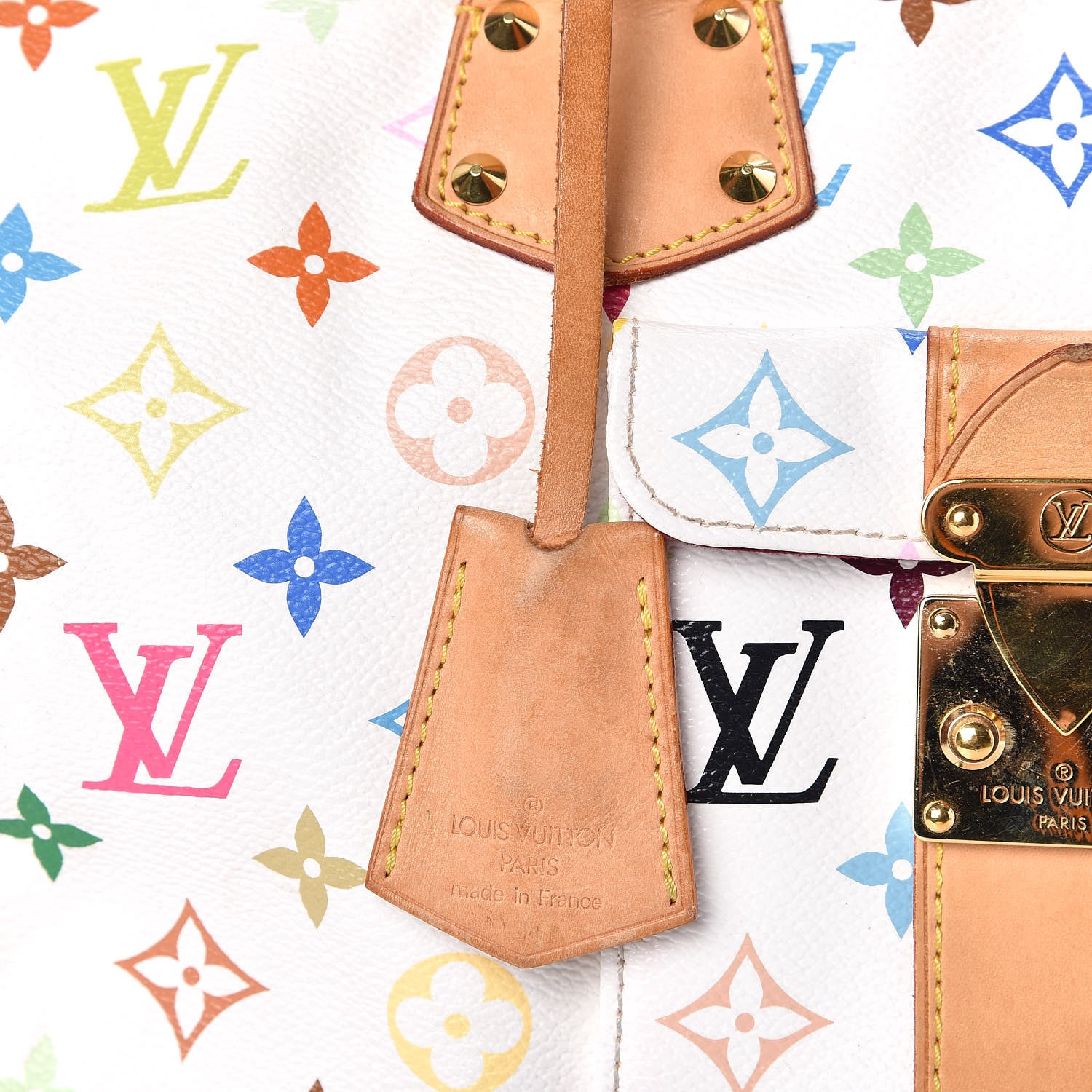 Louis Vuitton Monogram Multicolor Speedy 30 White 9 of 22