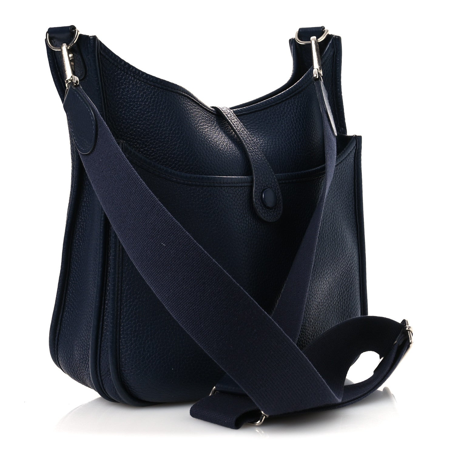 Hermes Taurillon Clemence Evelyne III PM Bleu Nuit 3 of 13