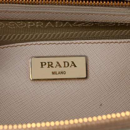 Prada Saffiano Lux Large Galleria Double Zip Tote Talco 6 of 18