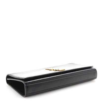 Saint Laurent Patent Grain De Poudre Monogram Cassandre Clutch Black 4 of 6