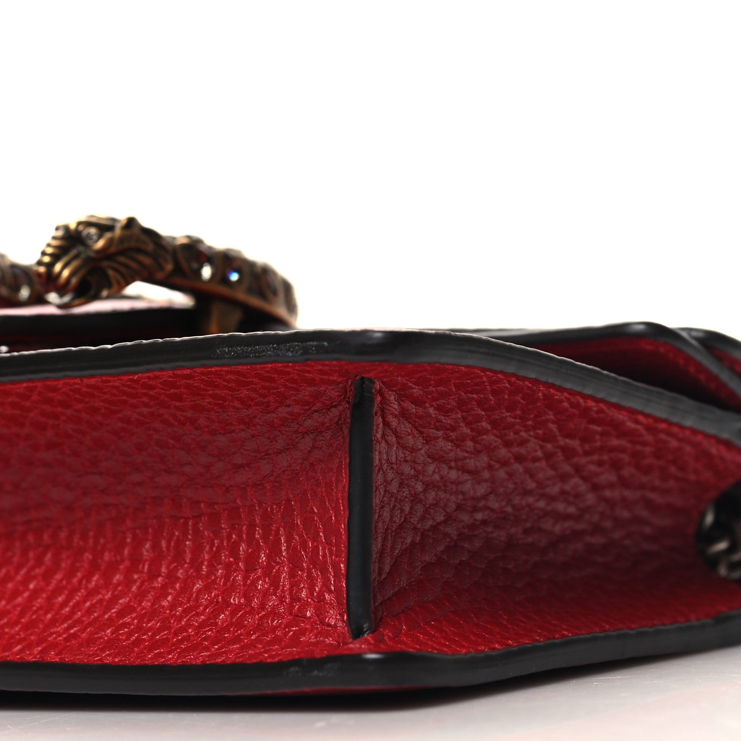Gucci Calfskin Super Mini Dionysus Shoulder Bag Hibiscus Red 10 of 11