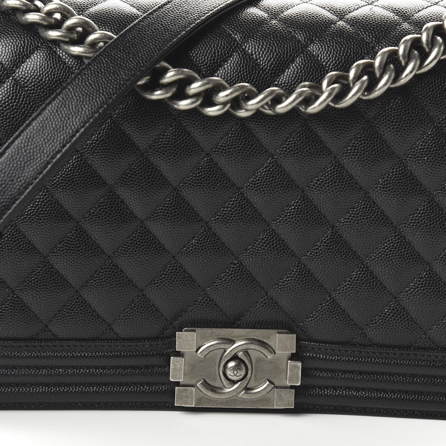 Chanel Caviar Quilted New Medium Boy Flap Black 10 of 11