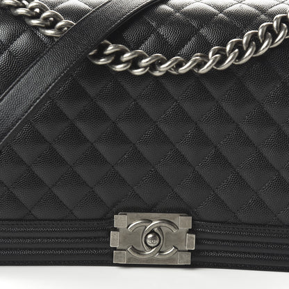 Chanel Caviar Quilted New Medium Boy Flap Black 10 of 11