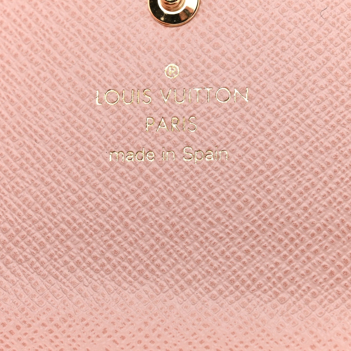 Damier Ebene Rosalie Coin Purse Rose Ballerine