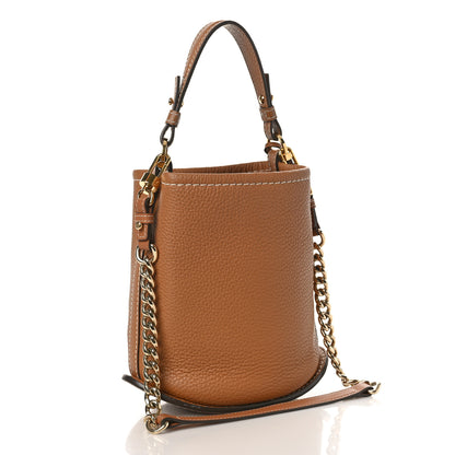 Delvaux Taurillon Mini Pin Daily Surpique Bucket Vegetal Ivory 3 of 9