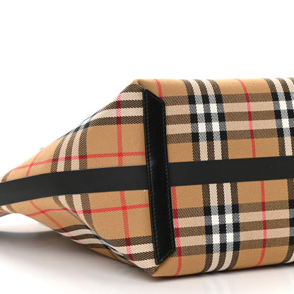 Burberry Vintage Check Medium The Giant Reversible Tote Antique Yellow Bright Red 18 of 21