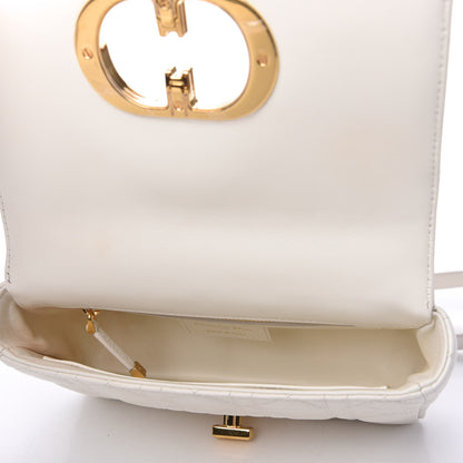 Christian Dior Lambskin Cannage Small Caro Bag White 5 of 10