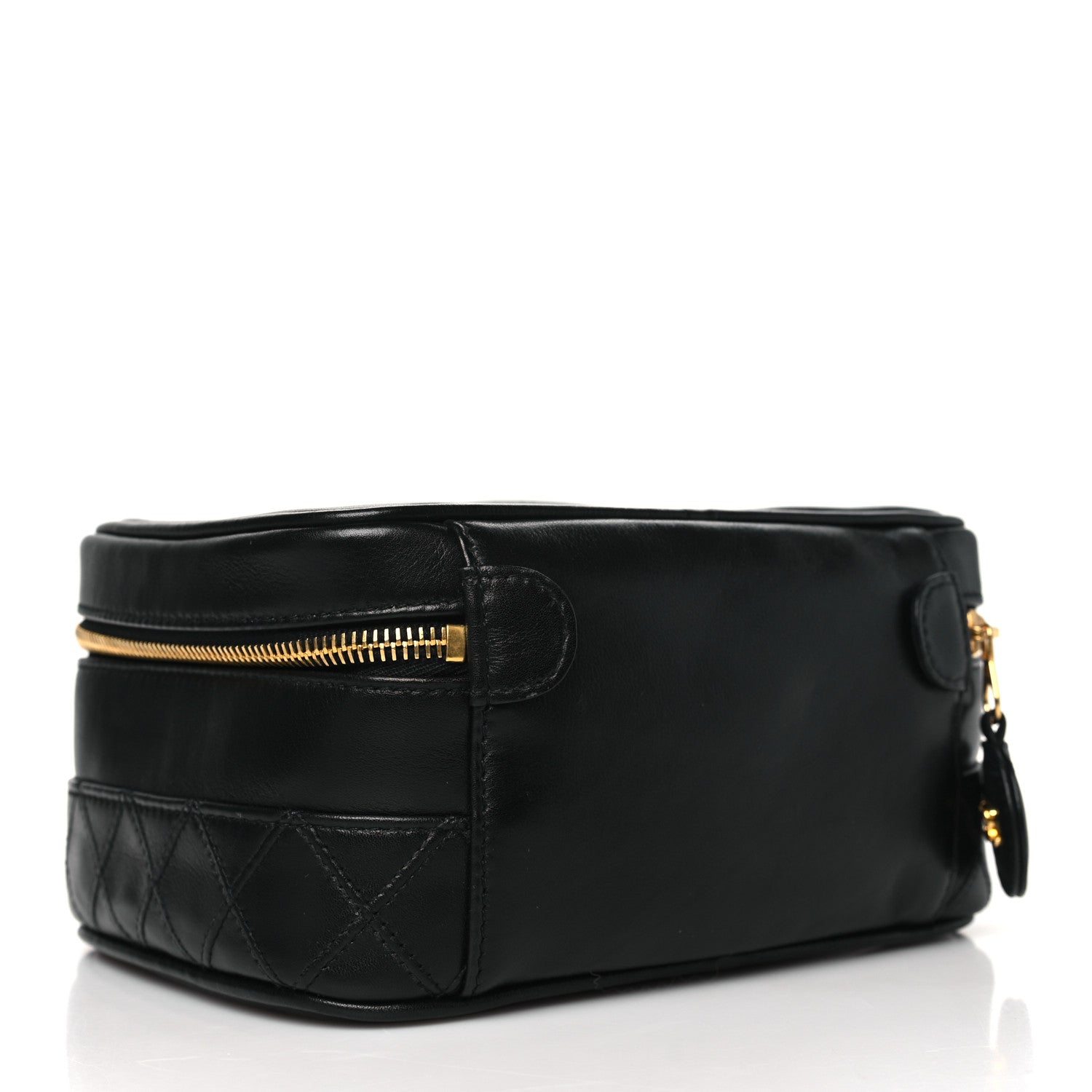 Chanel Lambskin Vanity Cosmetic Case Black 3 of 11