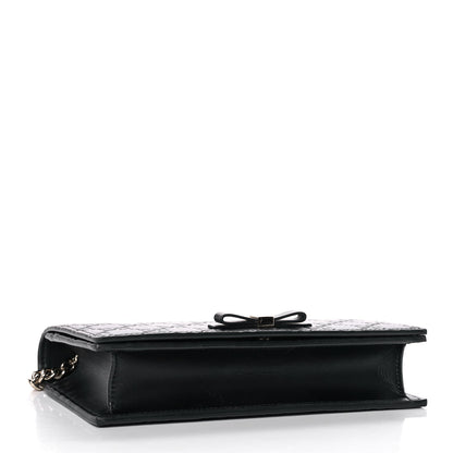 Gucci Guccissima Signature Bowy Chain Wallet Black 4 of 12