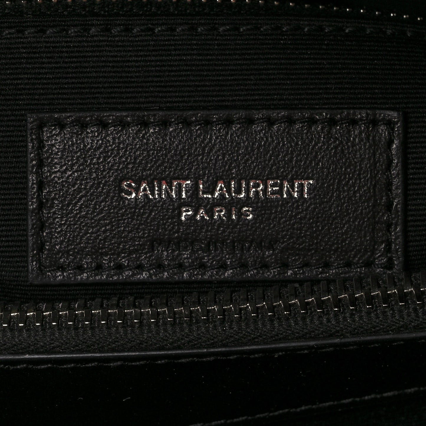 Calfskin Y Quilted Monogram Medium Loulou Chain Satchel Black