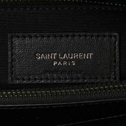 Saint Laurent Calfskin Y Quilted Monogram Medium Loulou Chain Satchel Black 7 of 15