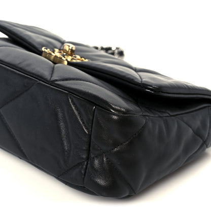 Chanel Lambskin Quilted Medium Chanel 19 Flap Black 10 of 11