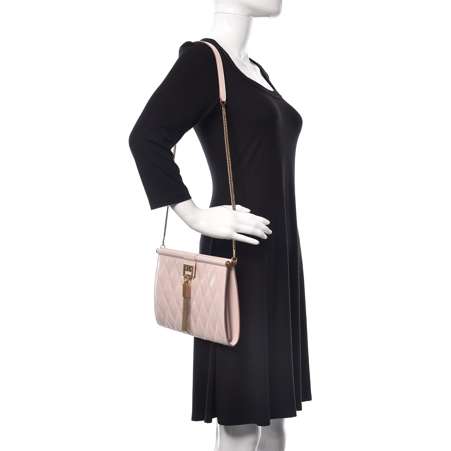 Goatskin Quilted Medium Gem Bag Natural