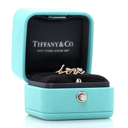 Tiffany 18K Rose Gold Mini Paloma's Graffiti Love Ring 48 4.5 5 of 5