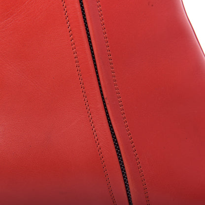 Hermes Calfskin Power Ankle Boots 38.5 Rouge Vif 11 of 11