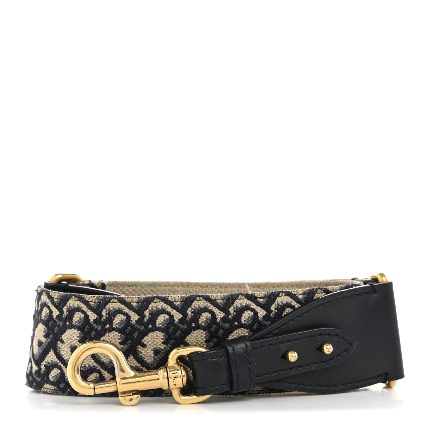 Christian Dior Oblique Shoulder Strap Blue 1 of 10