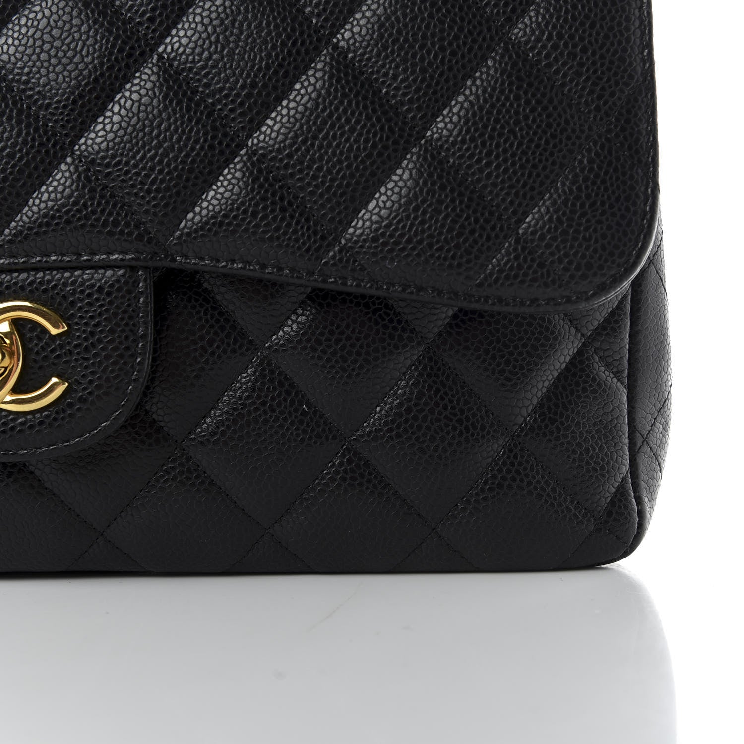 Chanel Caviar Quilted Jumbo Double Flap Black 10 of 13