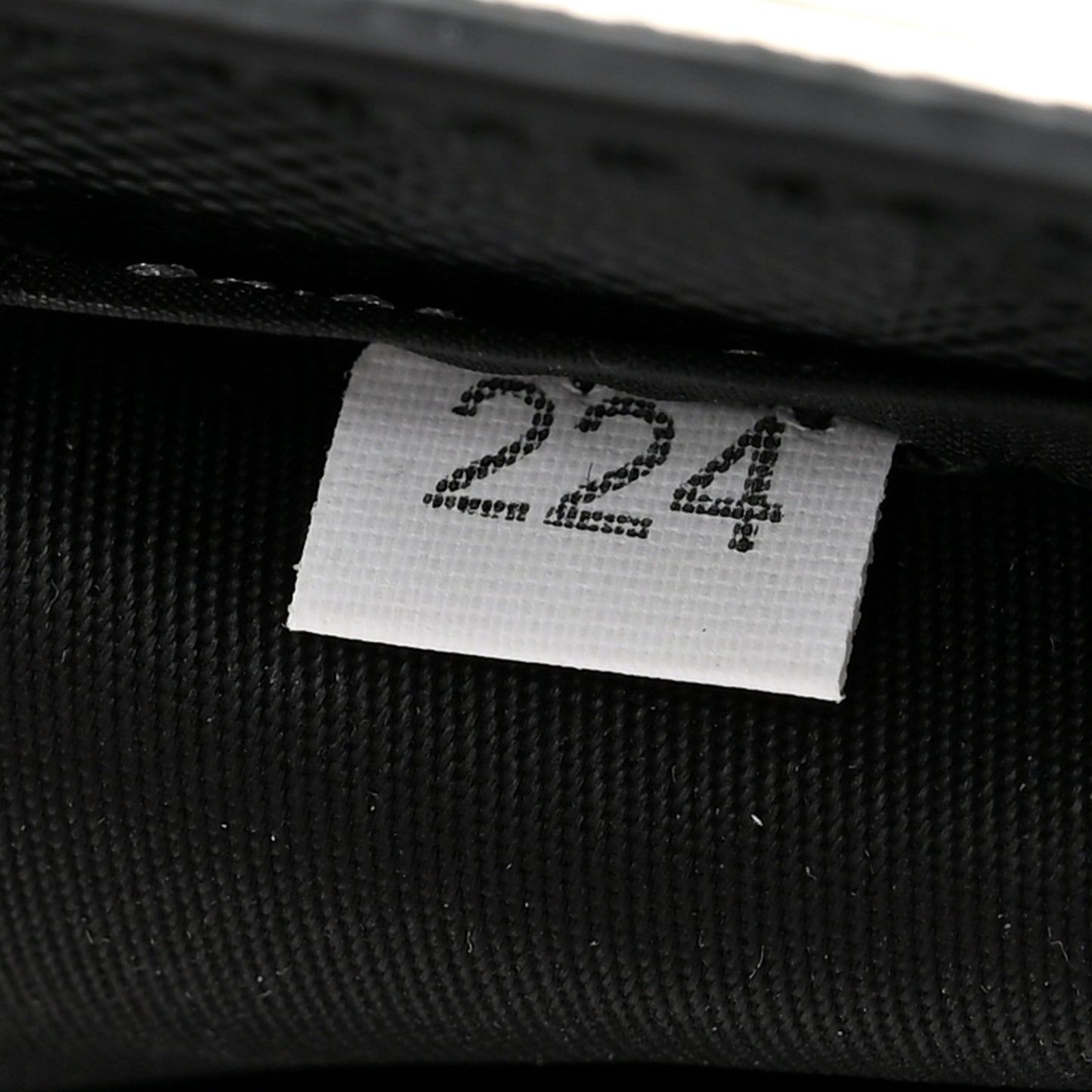 Nylon Tessuto Cosmetic Pouch Black