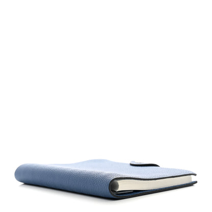 Hermes Togo Ulysse PM Notebook Cover Bleu Azur 4 of 7
