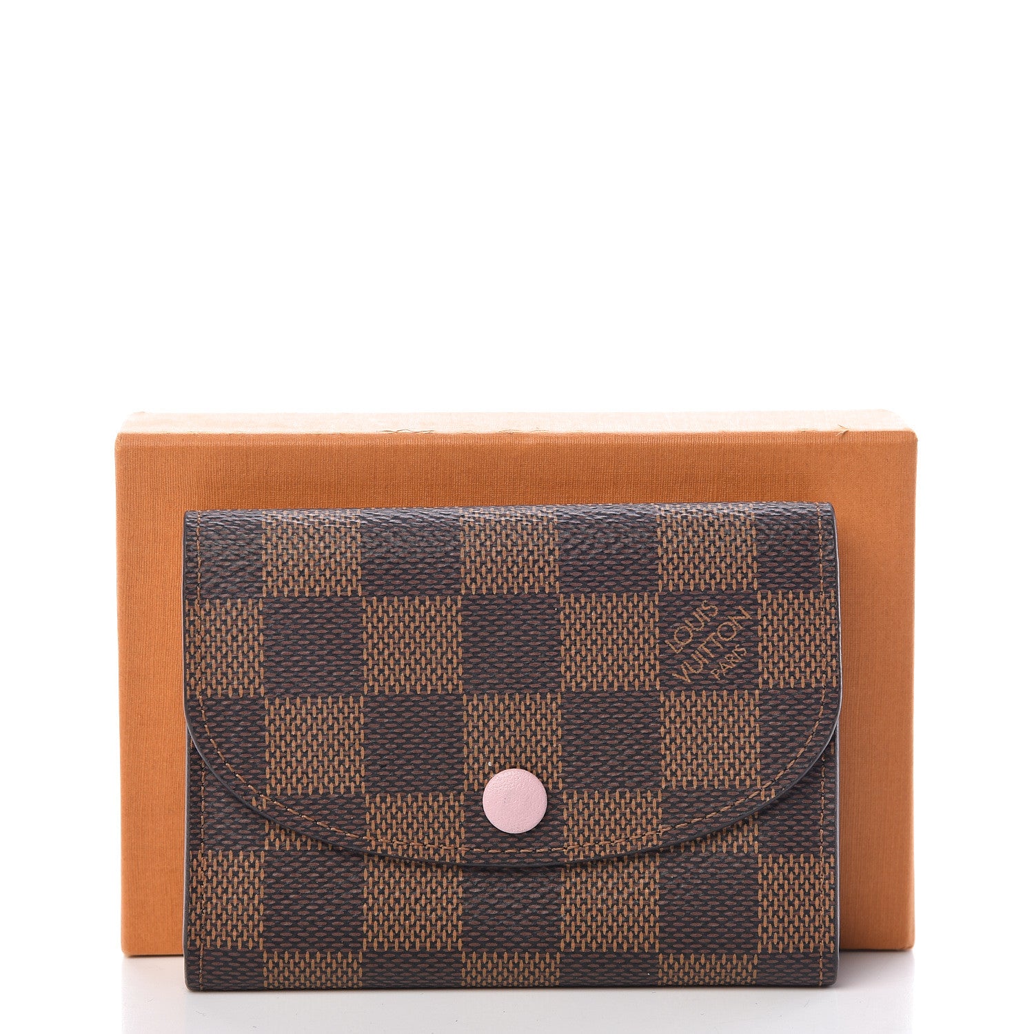 Louis Vuitton Damier Ebene Rosalie Coin Purse Rose Ballerine 8 of 8