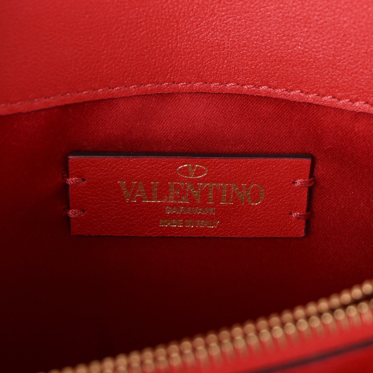 Valentino Garavani Smooth Calfskin Mini VRing Crossbody Bag Rouge Pur 6 of 9